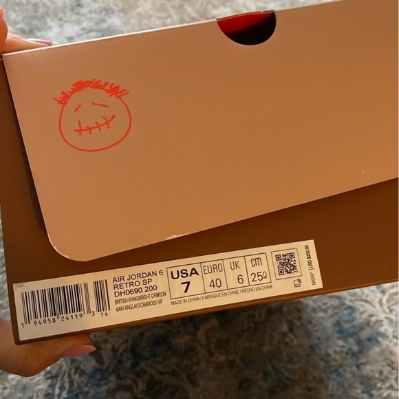 Jordan retro 6 Travis Scott Khaki - Picture 9 of 9